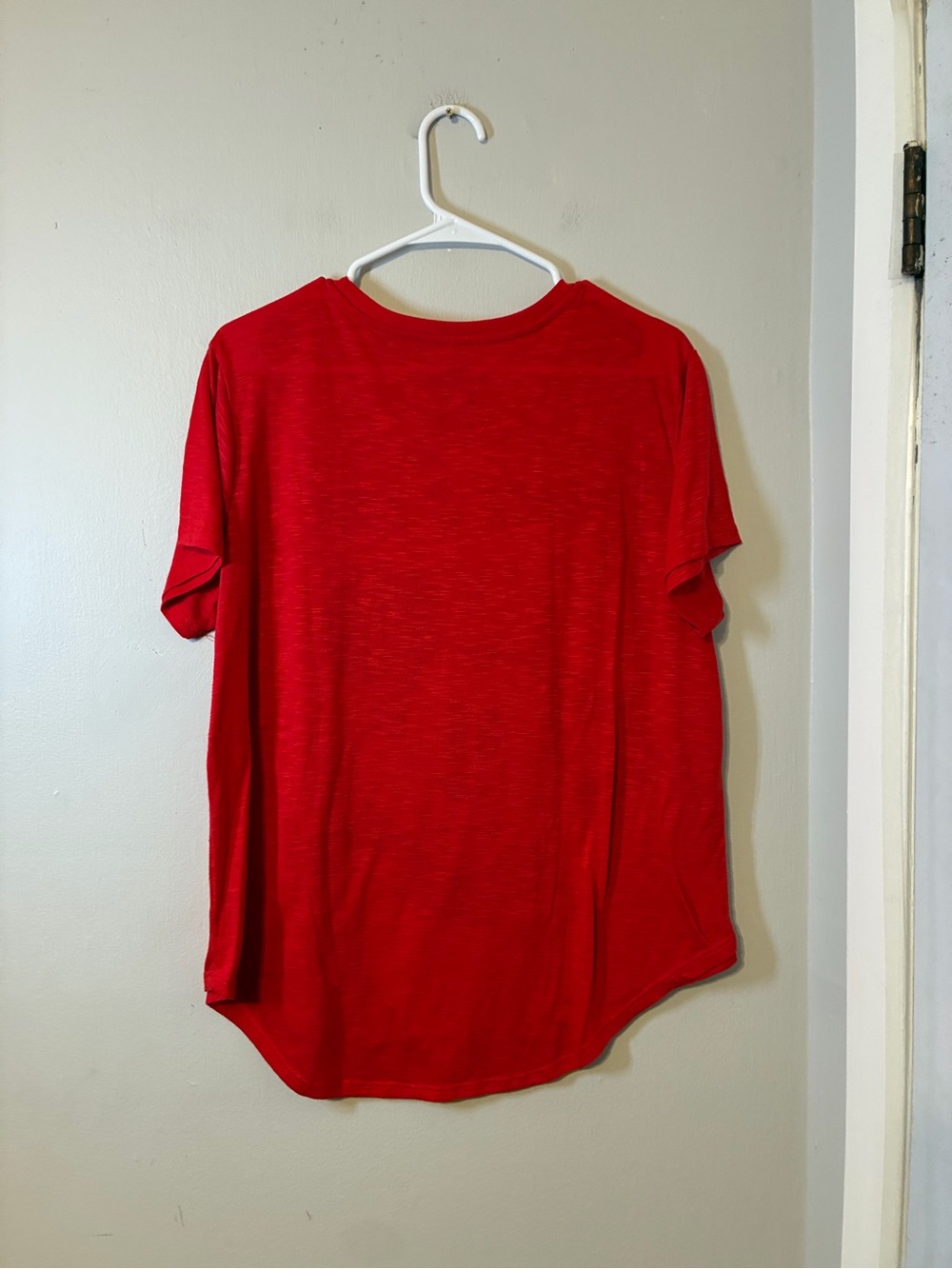 Mickey Mouse 'Peace & Love' Red Graphic Tee - Picture 3 of 3